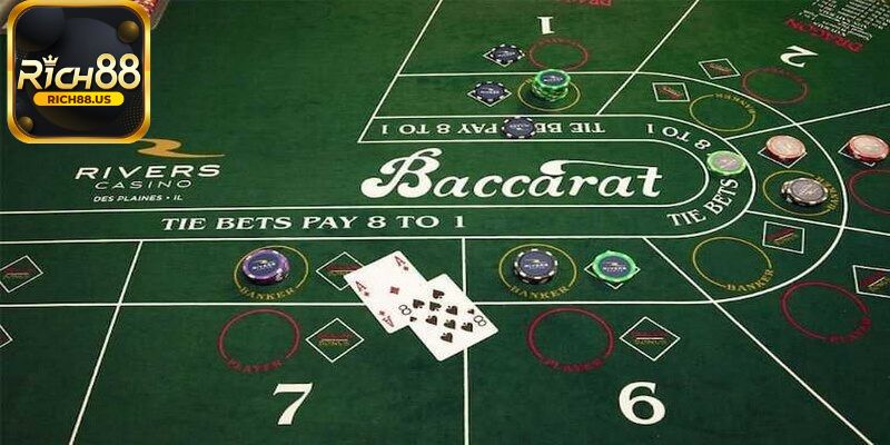 Quy tắc rút bài trong hướng dẫn cách chơi Baccarat Rich88